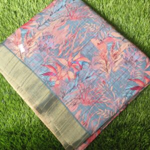 Printed Semi Dola Silk Saree 11