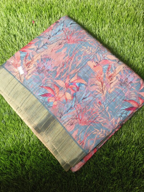 Printed Semi Dola Silk Saree 11