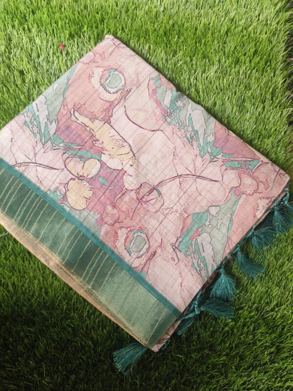 Printed Semi Dola Silk Saree 12