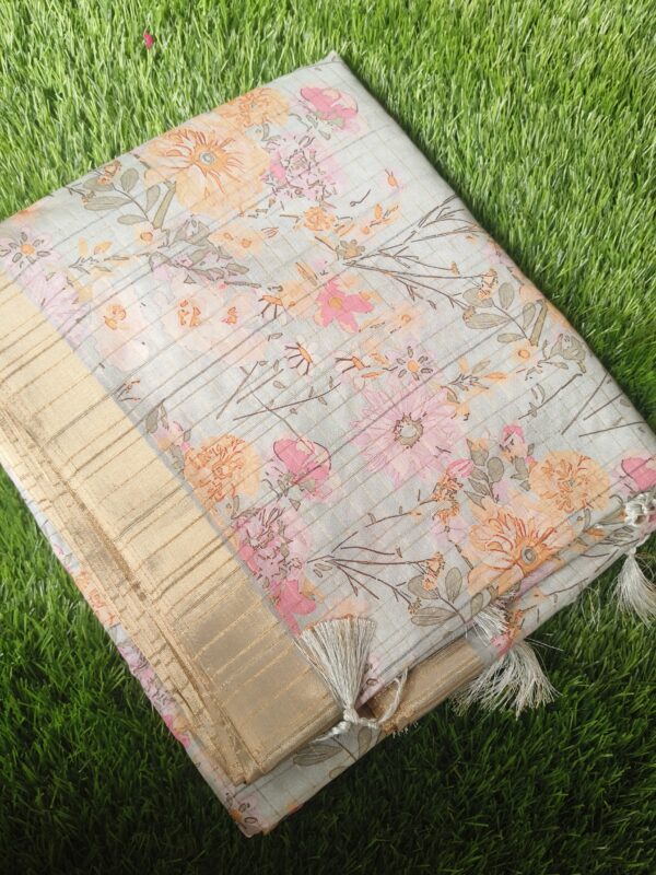 Printed Semi Dola Silk Saree | VPC-PSD5