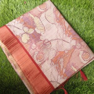Printed Semi Dola Silk Saree 6