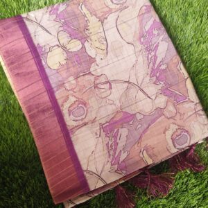 Printed Semi Dola Silk Saree 7